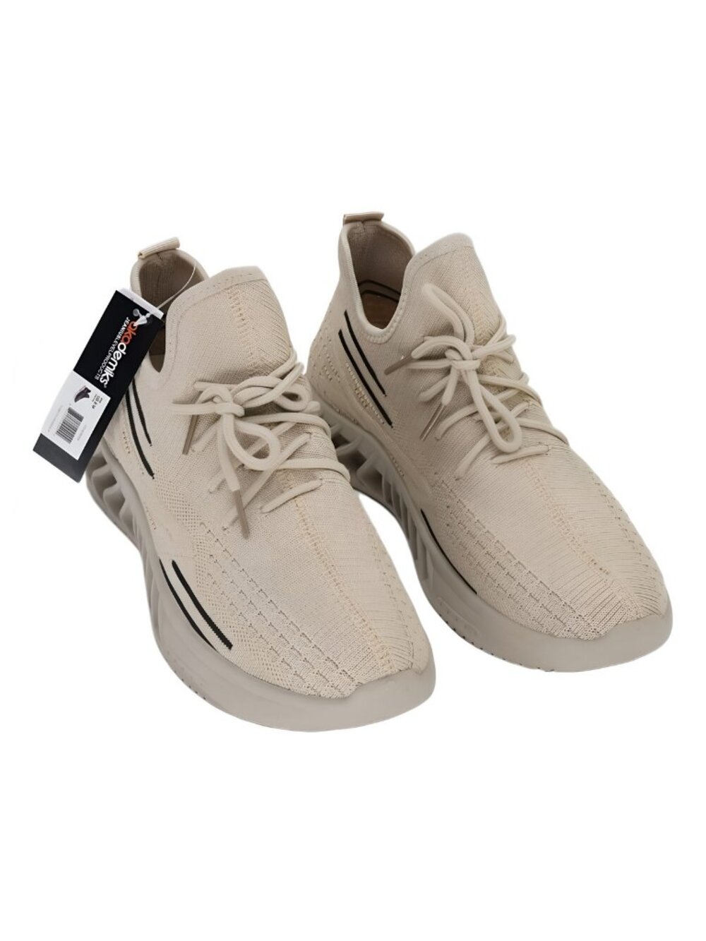 Akademiks Mens’s Fit 2.0 Knit Jogger Sneaker Beige Sz US 8M EU 42